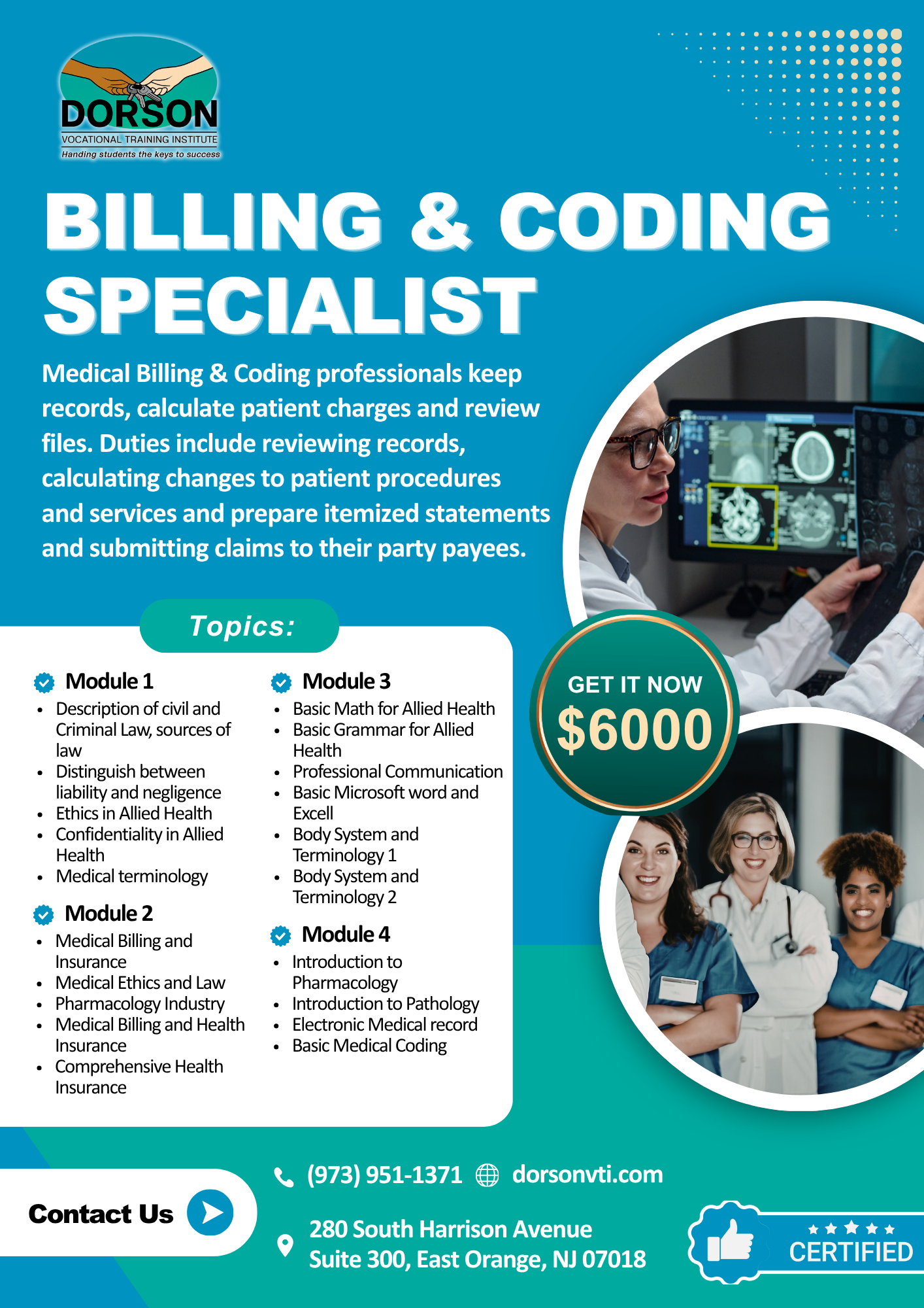 Medical Billing and Coding Program Flyer