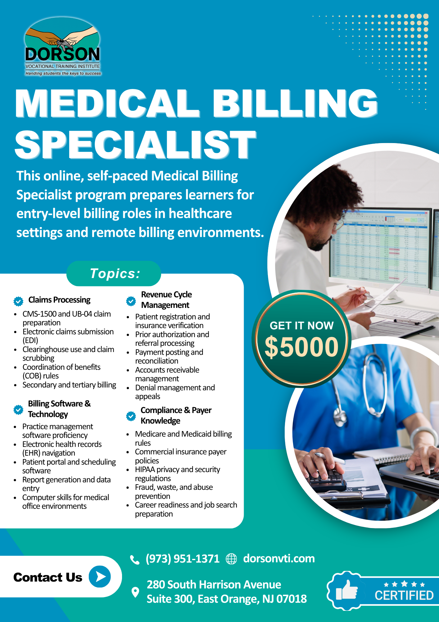 Medical Billing Specialist Program Flyer