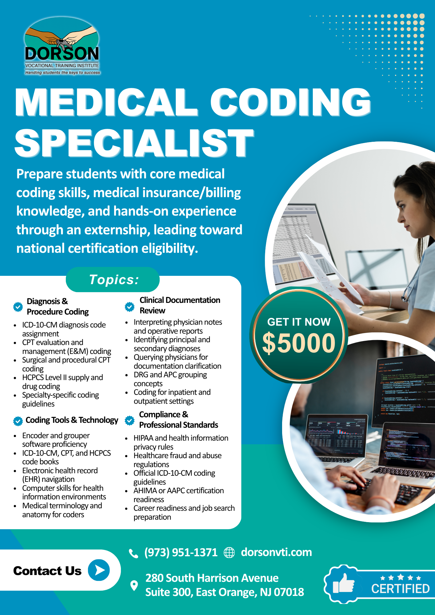 Medical Coding Specialist Program Flyer