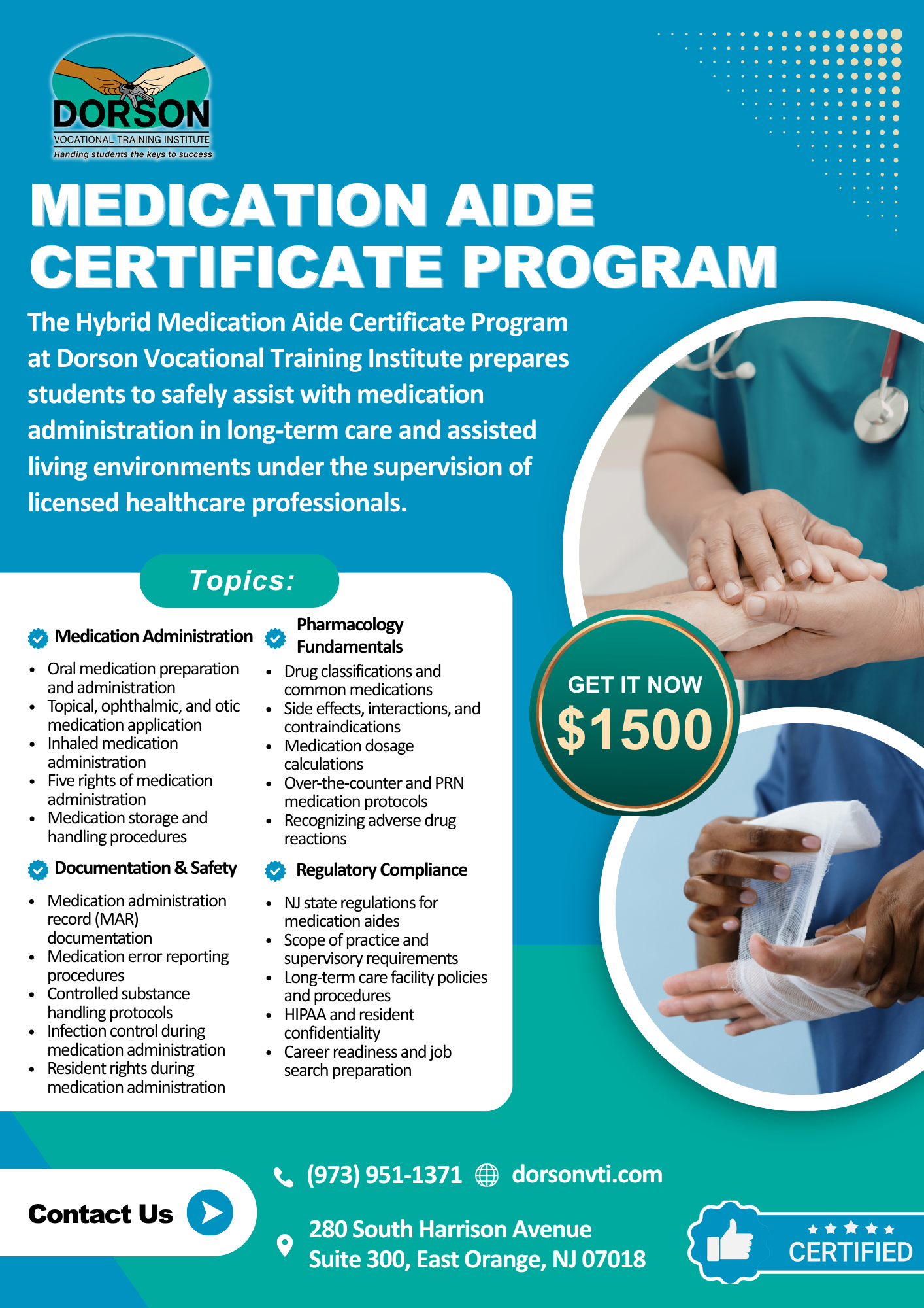 Medication Aide Program Flyer