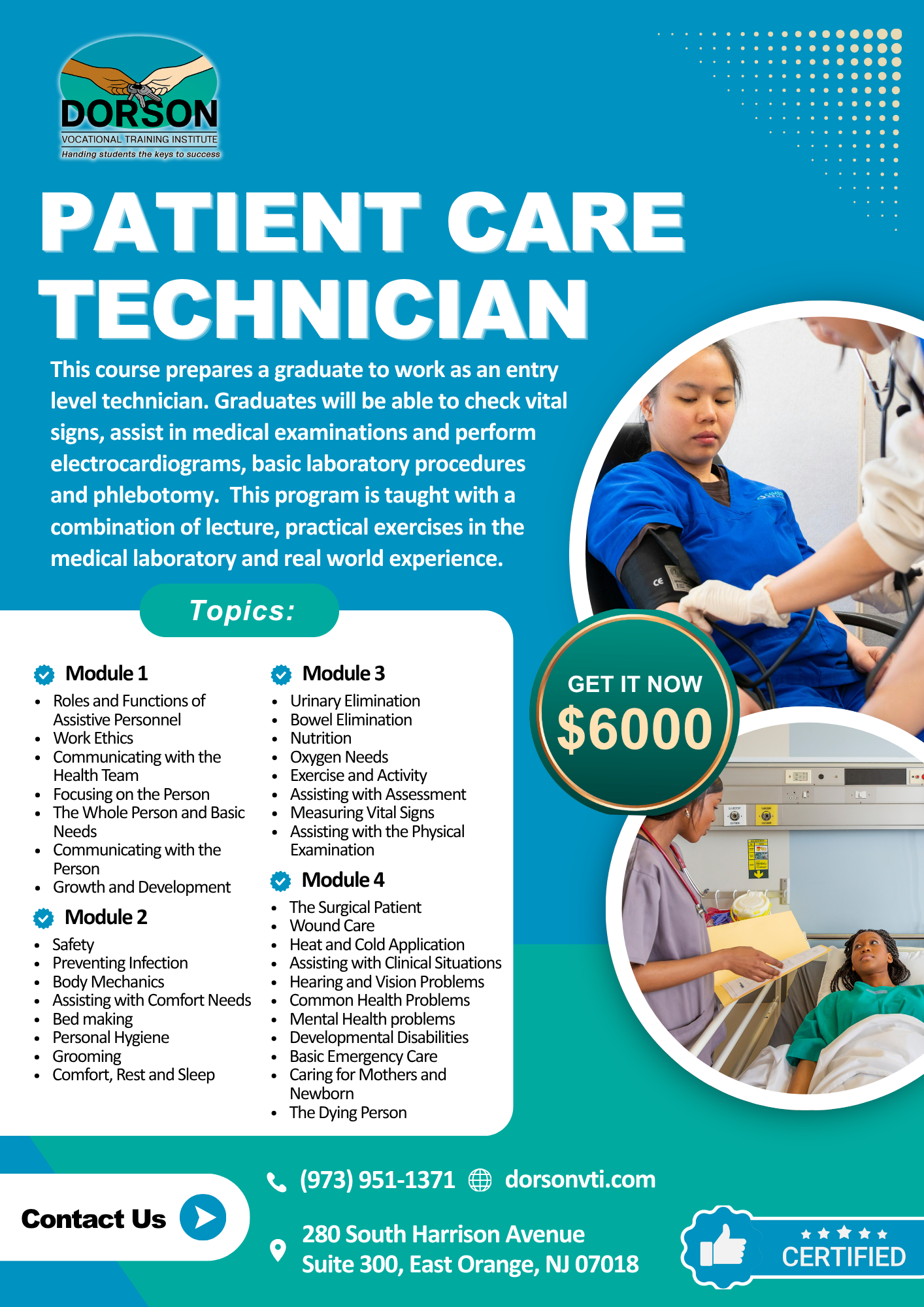 Patient Care Technician Program Flyer